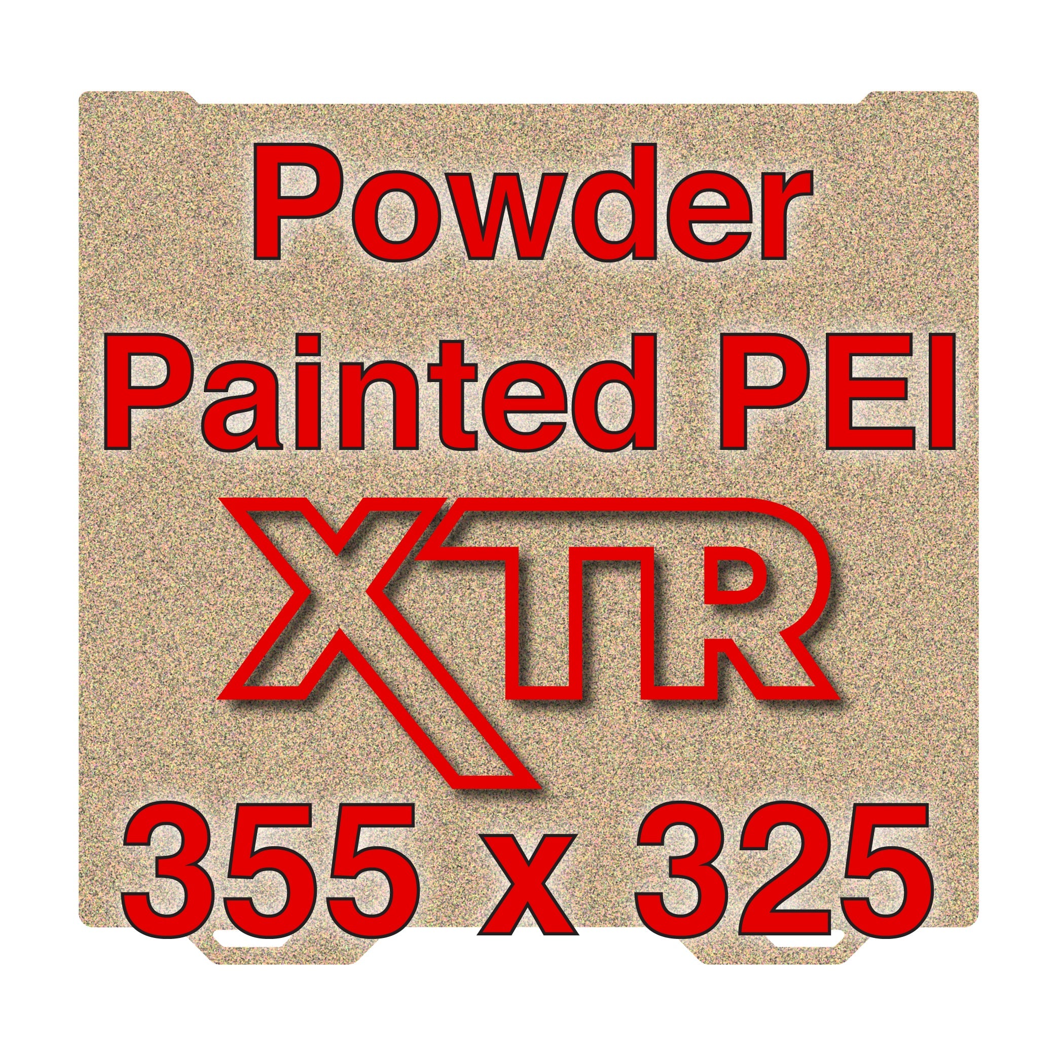 XTR Flexi Plate with Textured ULTEM PEI - Bambu Lab H2D - 355 x 325