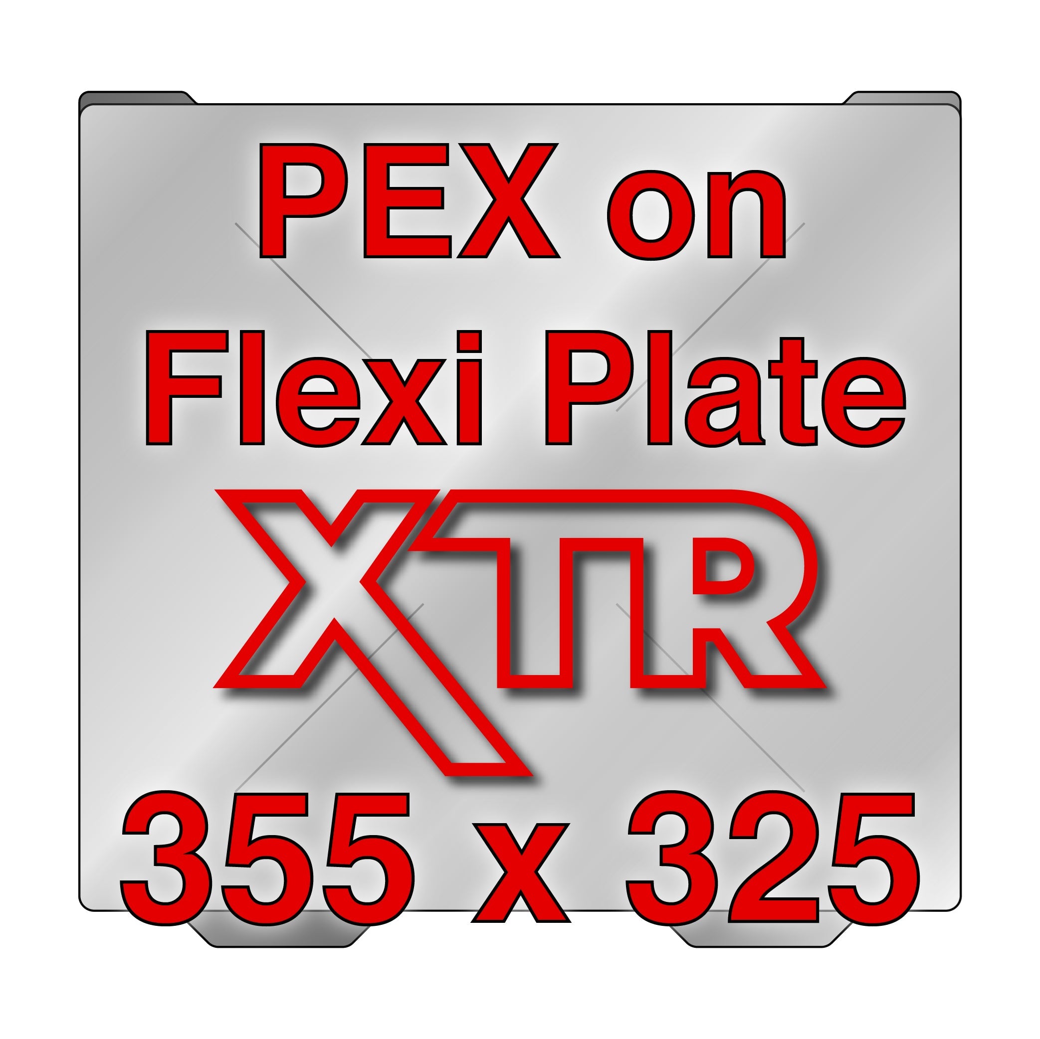 XTR Flexi Plate with PEX - Bambu Lab H2D - 355 x 325