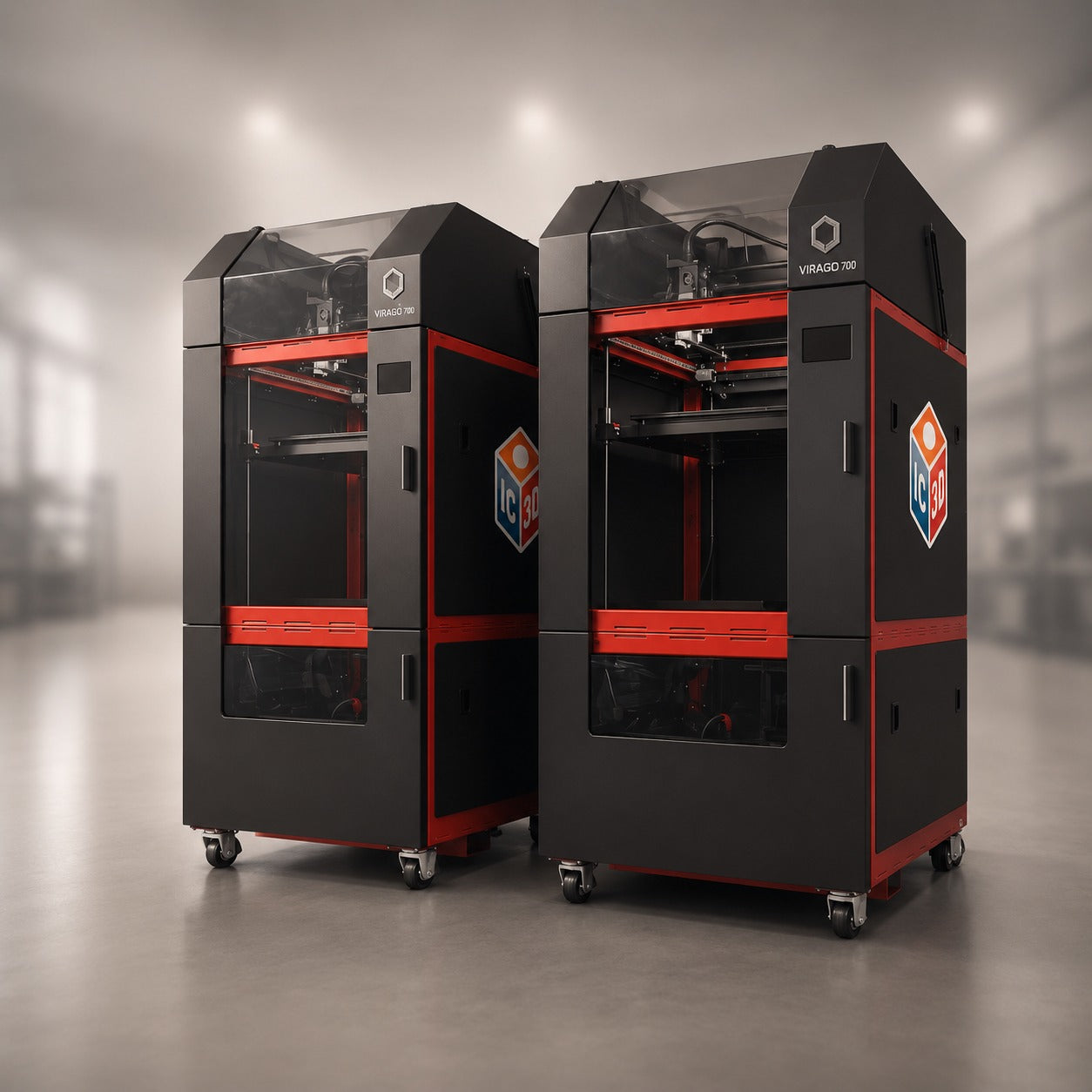 IC3D Virago 700 industrial IDEX 3D printer