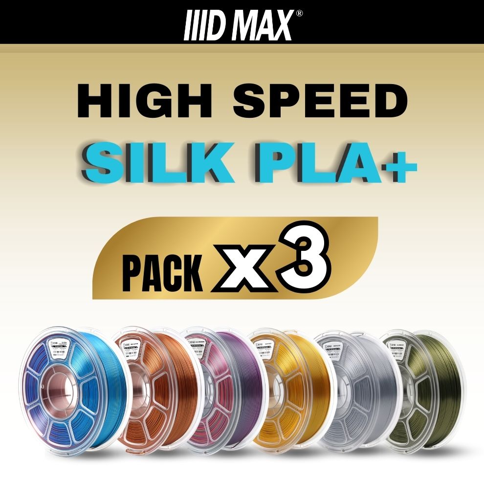 3 x 1kg – IIID MAX – High Speed Silk PLA+ Filament