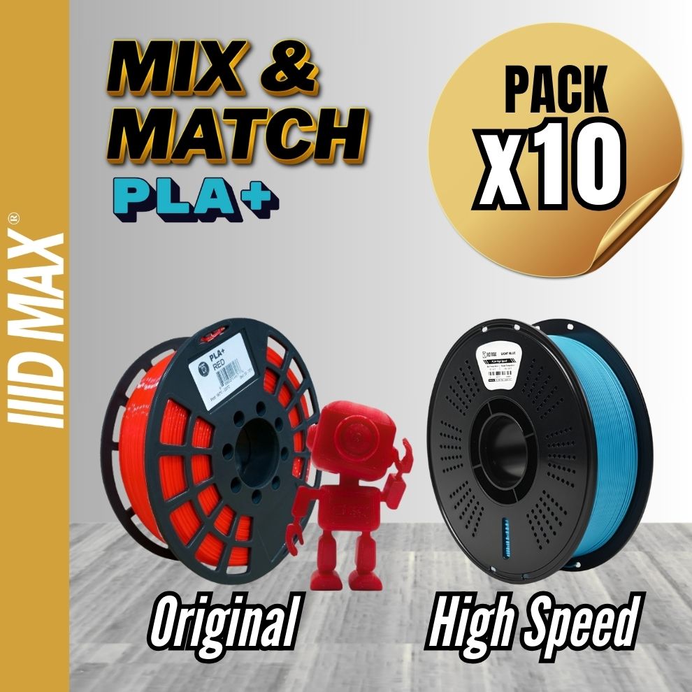 10 x 1kg Premium PLA+ Filament Pack