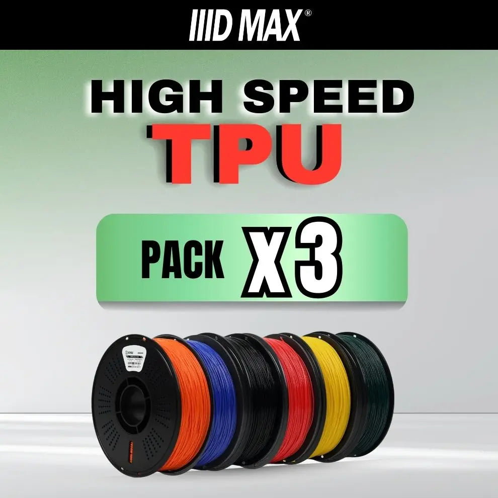 3 x 1kg High Speed TPU (95A) Filament Pack