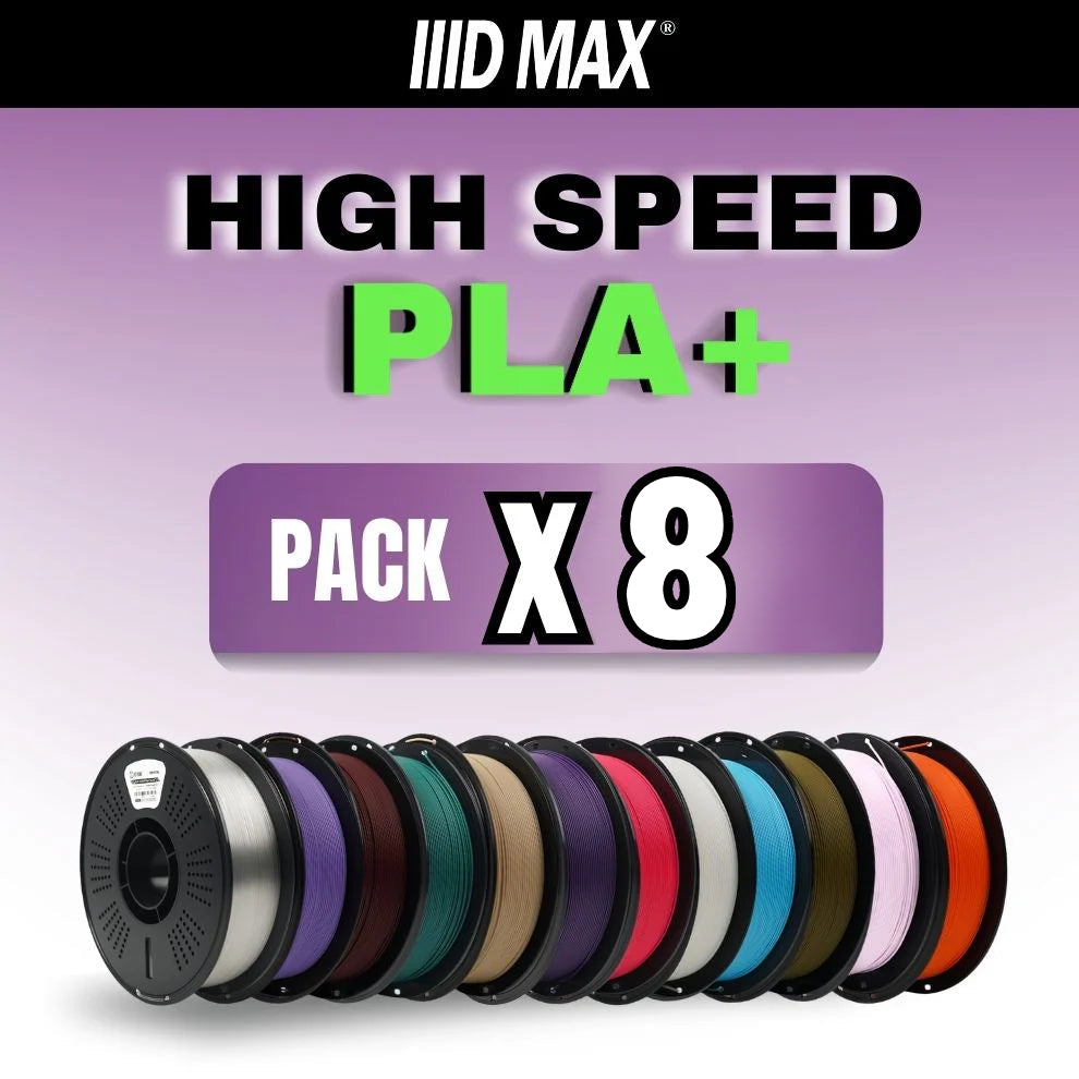 8 x 1kg High Speed PLA+ Pack – IIID MAX
