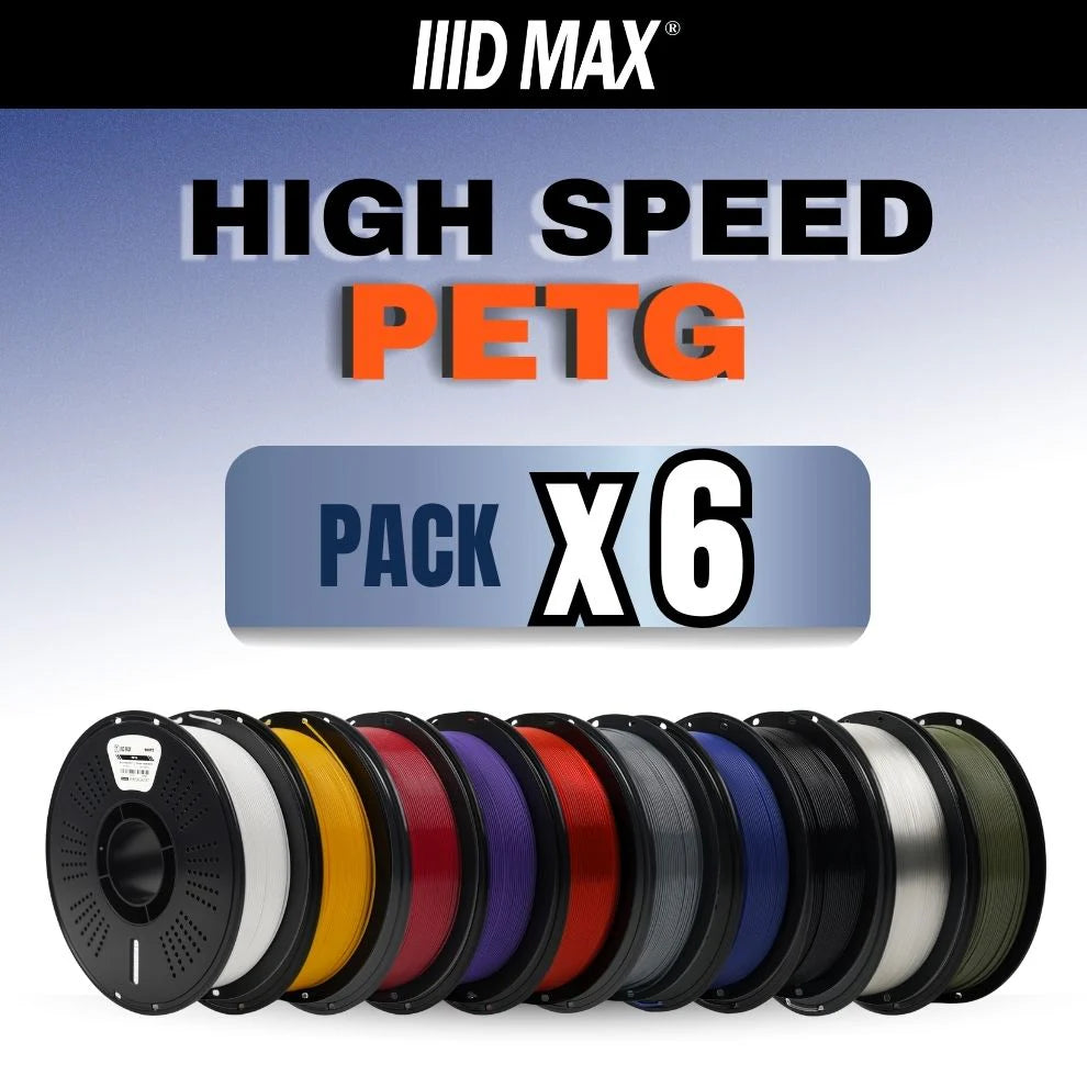 6 x 1kg High Speed PETG Filament Pack