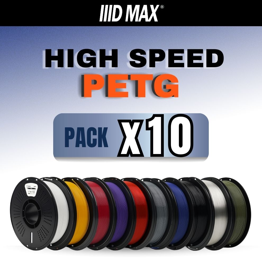 10 x 1kg High Speed PETG Filament Pack