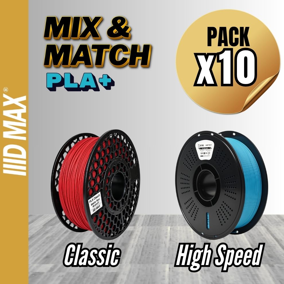 10 x 1kg Mix and Match PLA+ pack, Classic and High Speed