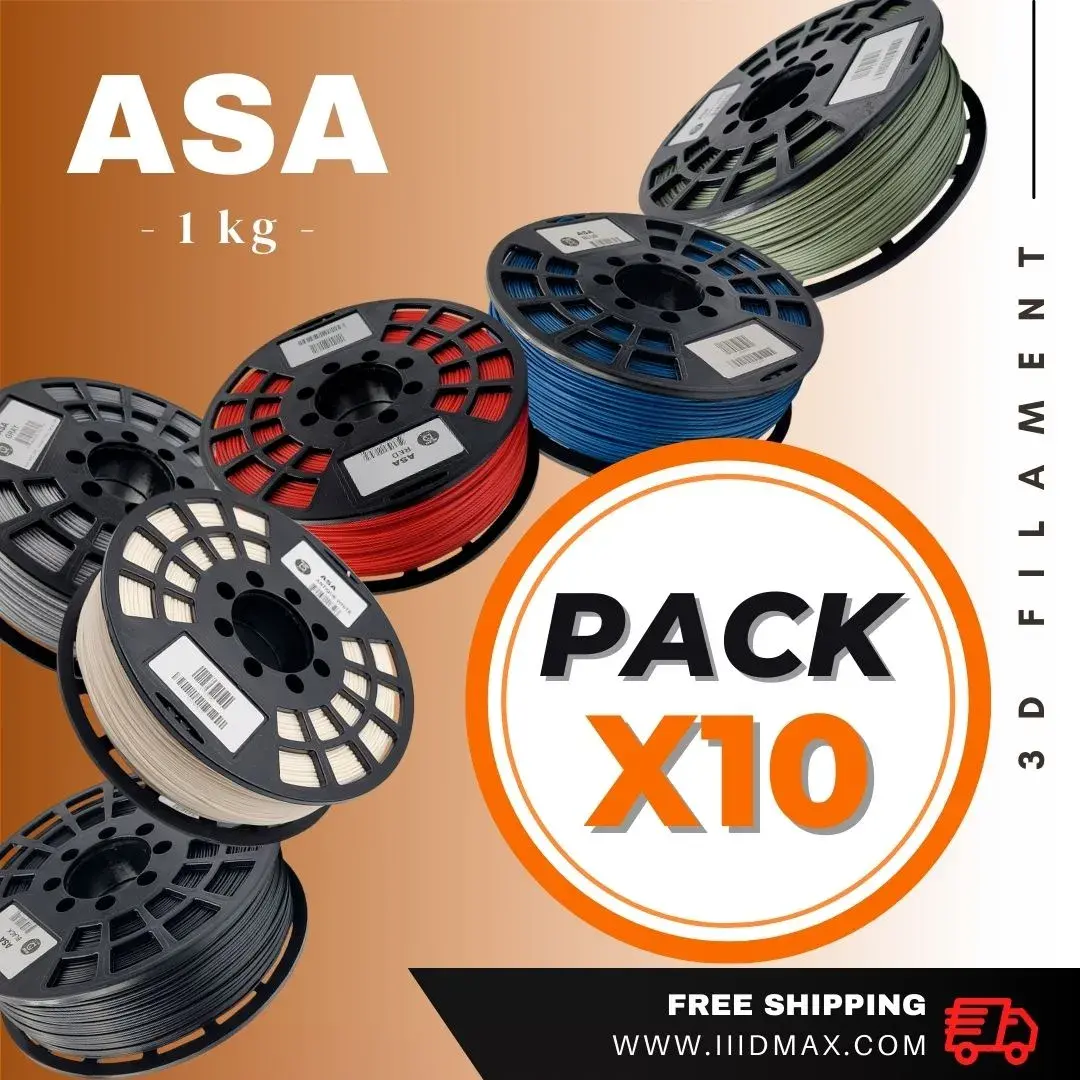 Pack x10 ASA Filament (1kg/ea)