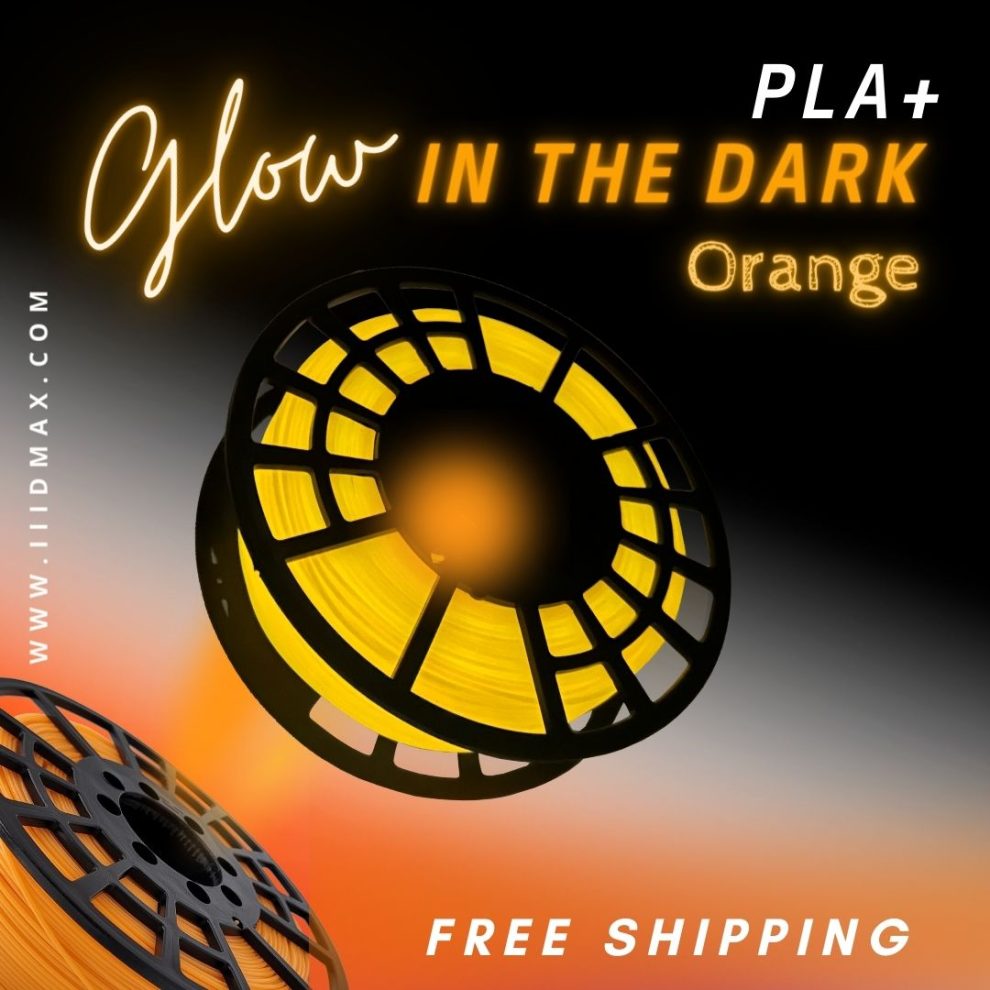 3 x 1kg Glow in the Dark PLA+ Filament – IIID MAX 3D Filament | PLA+