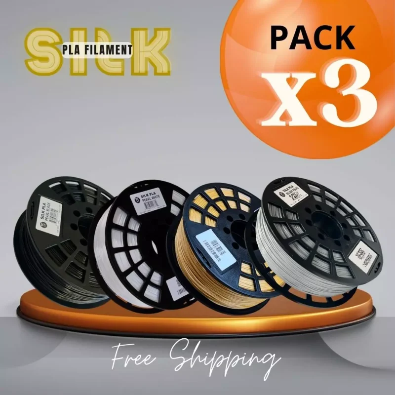 Silk PLA Pack x3